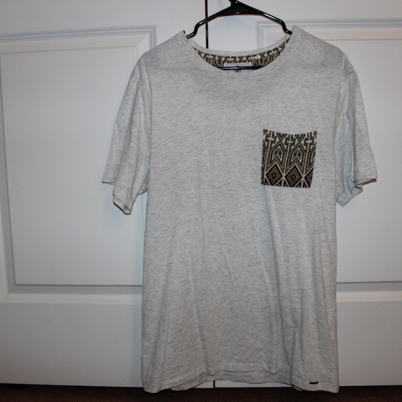 Tan Aztec Pocket Tee - Picture 1 of 4